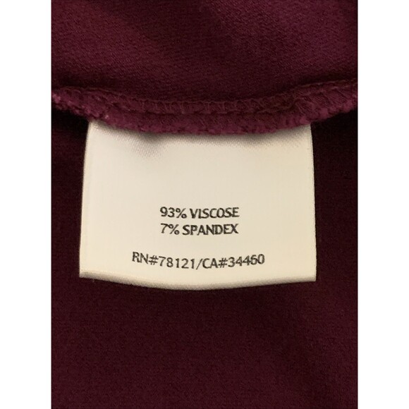 Eileen Fisher Tunic Top XL Women's Stretch Jersey Knit XL Purple Long Sleeves - Picture 4 of 8